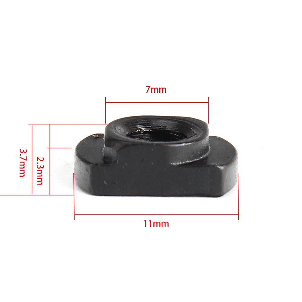 ohhunt 10 Sets Pack Steel M-LOK T-Nut Standard Screw Replacement Set Allen Wrench for Rail Sections (10 x Screws and 10 x Nuts) (8)