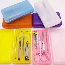 100 Наборы для ухода за кожей/лот 4 шт./компл. Гвозди Clipper комплект маникюрный набор Клипперс триммеры педикюра Ножничные Инструменты для маникюра Наборы для ухода за кожей можно настроить логотип