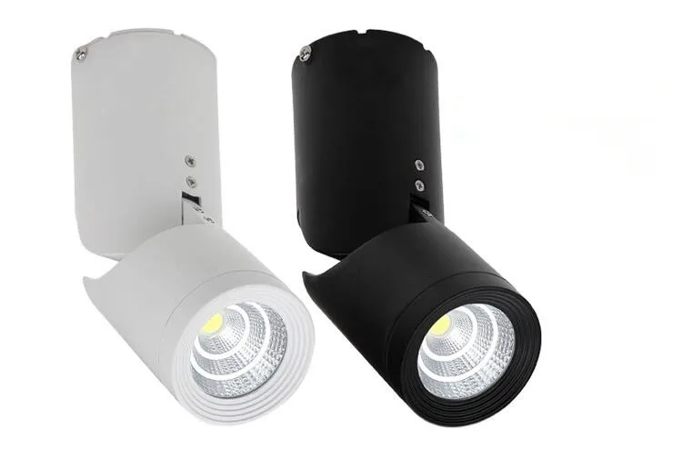 Бесплатная доставка Dimmable 15 Вт COB Led вниз светильник s 360 градусов вращение