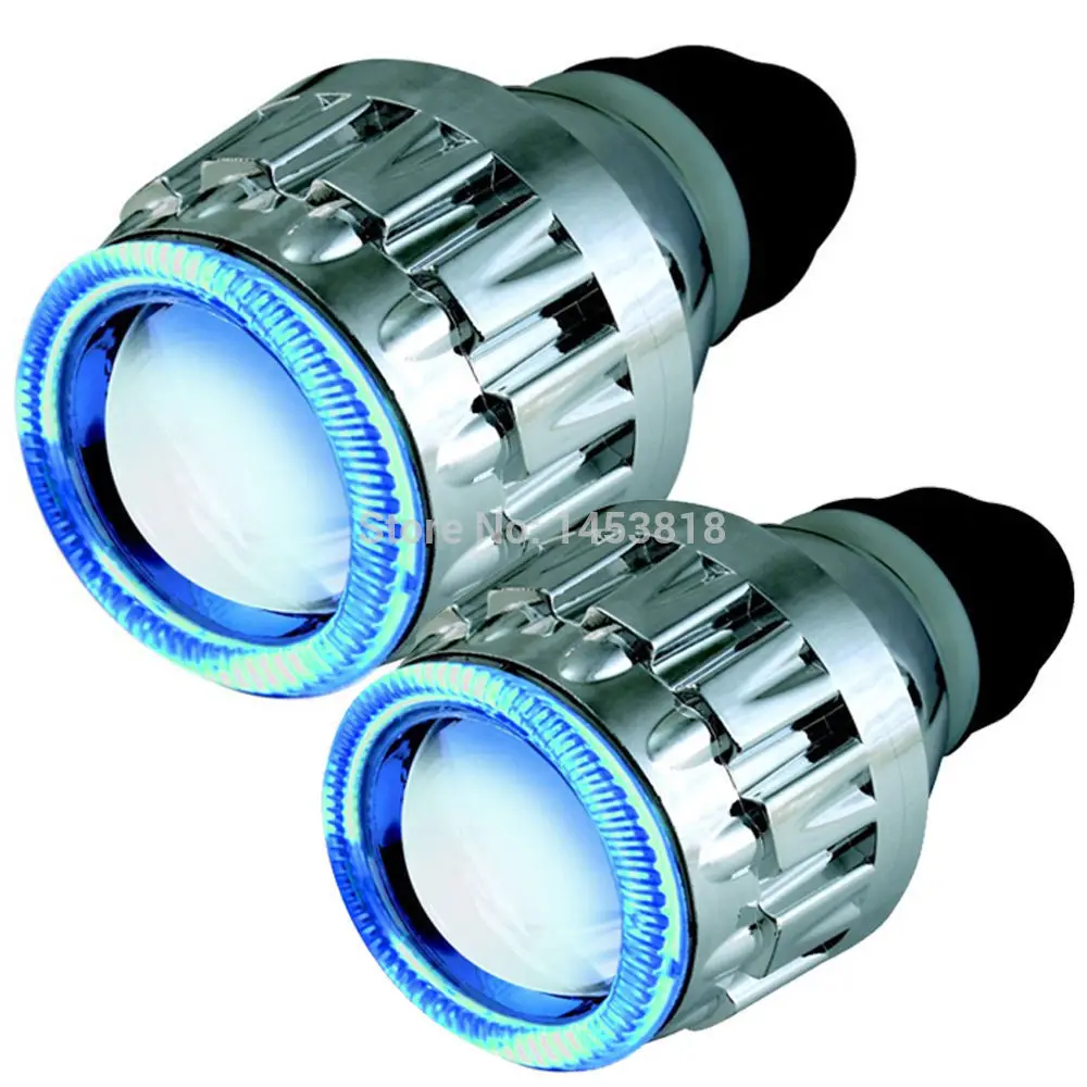 

Fast Shipping 35W Ballasts Blocks g8 bi- Projector Lens Kits 2.5" inch White Blue Angle Eyes H4 H11 H1 H7 9004 9006 9007