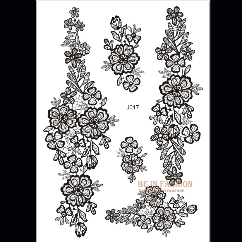 Des autocollants autotattoo 21x15cm en blanc