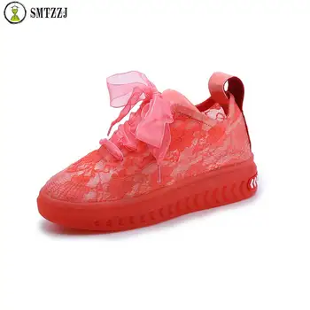 

SMTZZJ Summer soft comfort Design Sport Flats Lace Mesh Net Cloth Women Girls Shoes Student Casual Wear Sneakers Flat Bottom