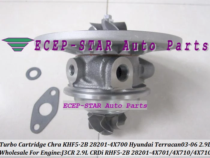 Turbo Cartridge CHRA RHF5-2B KHF5-2B 28201-4X700 28201-4X701 282014X710 28201-4X710 Turbocharger For HYUNDAI Terracan 2003-06 J3 J3CR 2.9L CRDi (4)