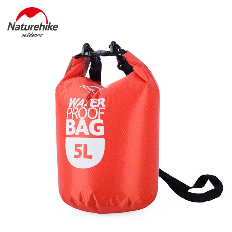 Naturehike 5L 20L 60L ультралегкий пакет для плавания сумка туризма отдыха на пляже, органайзеры для дрейфующих Водонепроницаемый сухой мешок Рафтинг сумка - Цвет: 5L RED