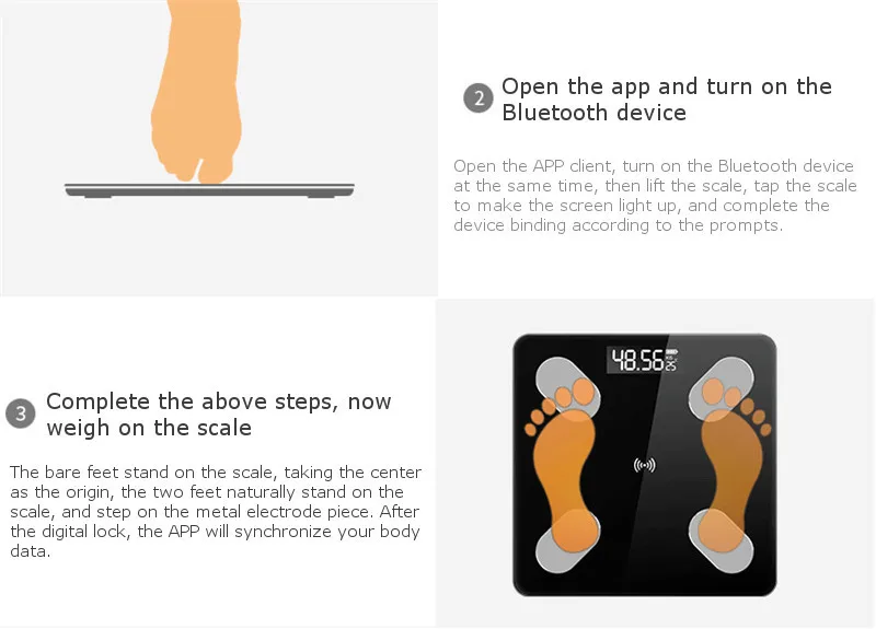 Bluetooth Body Fat Scale-Smart BMI Scale цифровые беспроводные весы для ванной, анализатор состава тела с приложением для смартфона