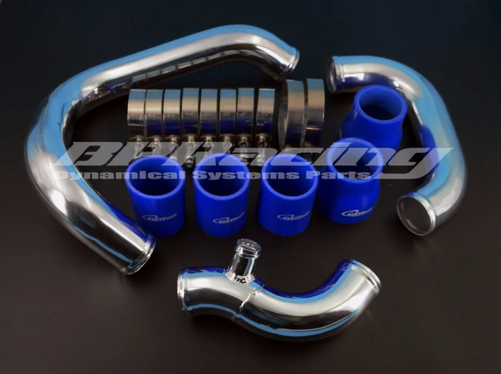 Front Mount Aluminum Turbo Intercooler Pipe Kit For Audi A4 S4 B5 1.8t