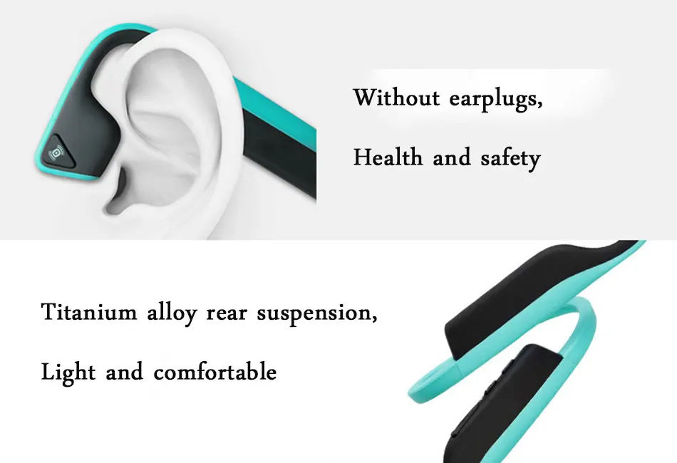 Best AFTERSHOKZ TREKZ AIR Bone Conduction Wireless Sport Neckband Headset Headphone Bluetooth Stereo Earphones Headsets for AS600/650 9