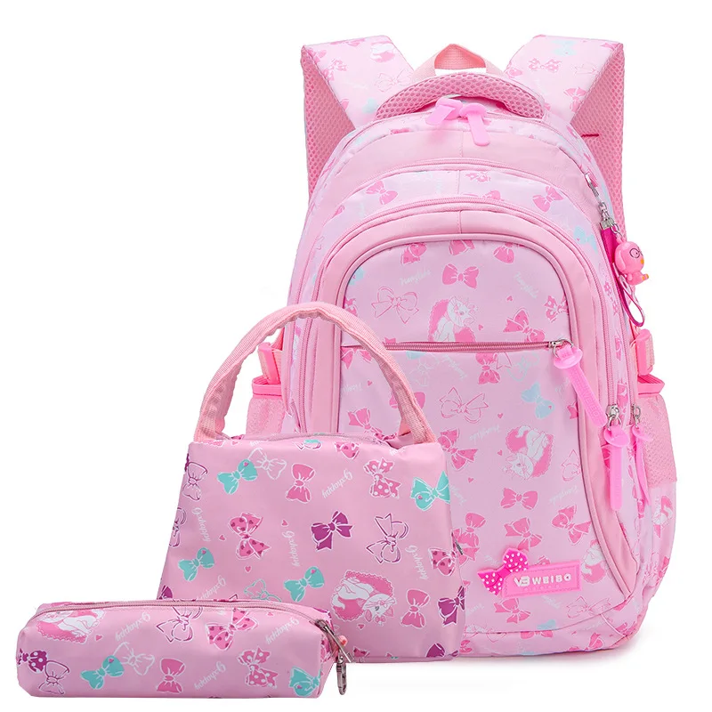 Школьные сумки детские рюкзаки для подростков девочек легкие водонепроницаемые школьные сумки детские ортопедические школьные сумки для мальчиков - Цвет: Pink-1