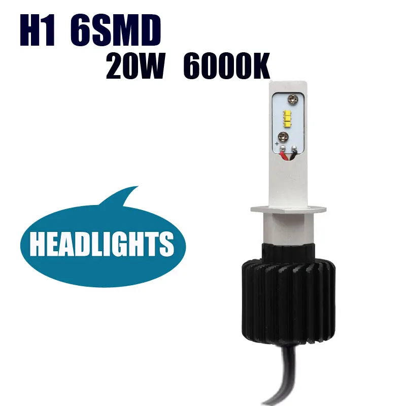 H1 LED Headlight Trucks Automobiles External Light LED H1 High Power ...