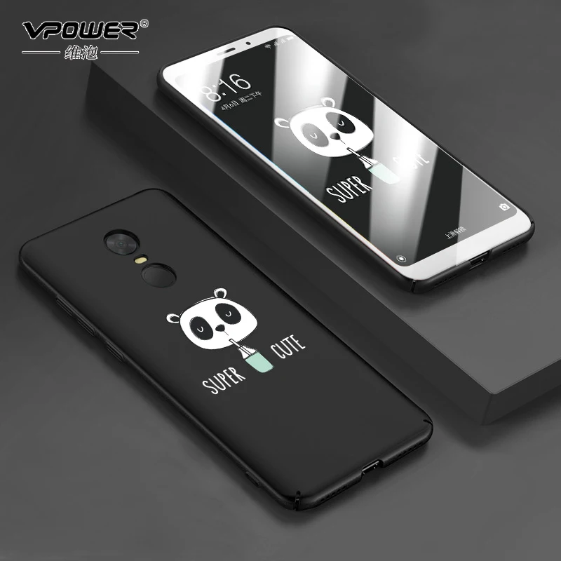 Для Xiaomi Redmi 5 плюс Чехол Vpower роспись мультфильм чехол для телефона + Стекло Экран