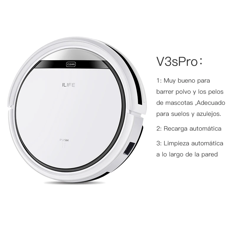 ILIFE V3s Pro Robot Vacuum Cleaner Home Household Professional Sweeping Machine for Pet hair Anti Collision Automatic Recharge