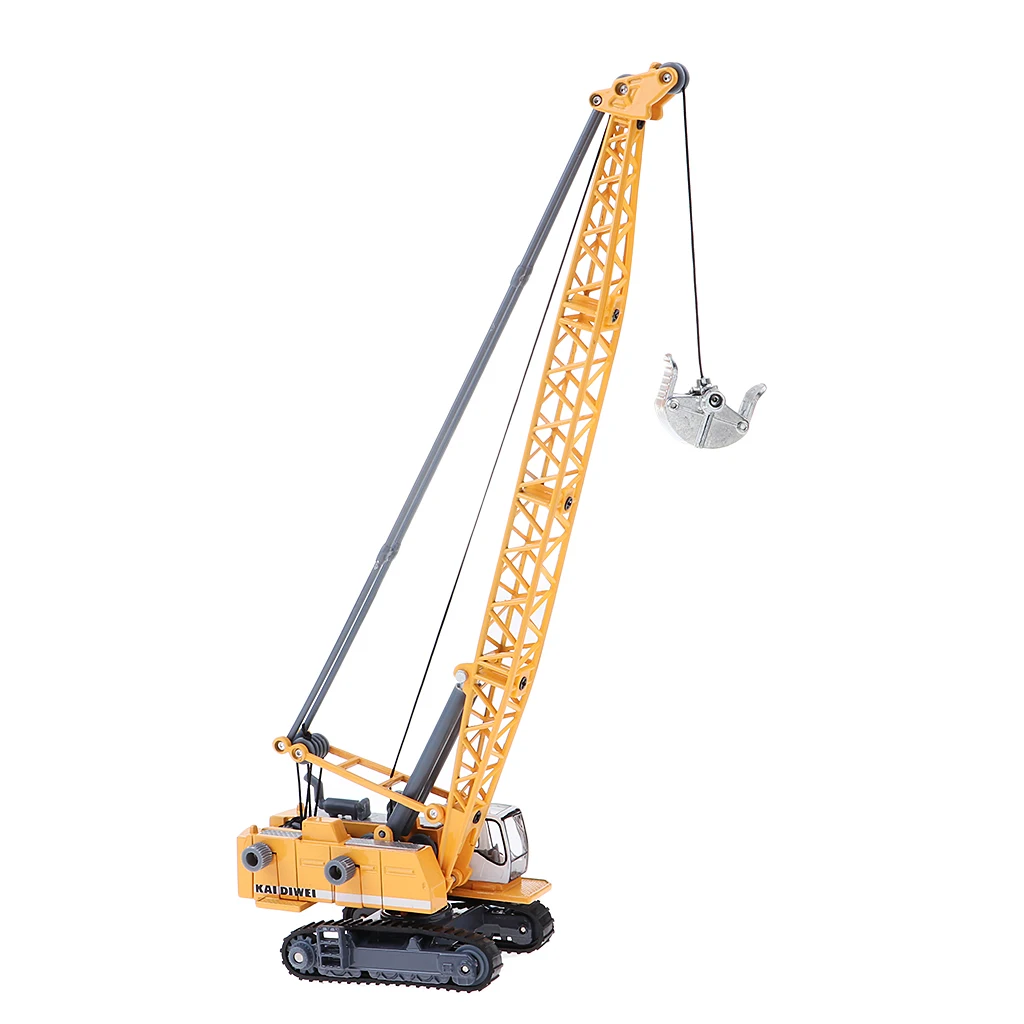1:87 Diecast Engineering Vehicle Tower Crane Model Kids Children Collection Toy Gift