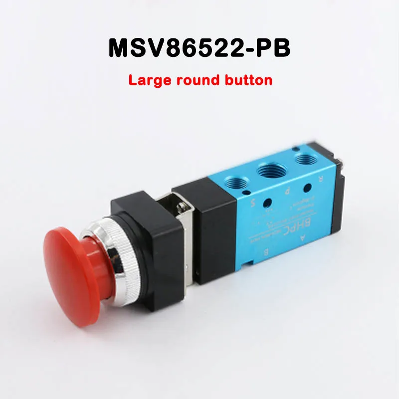 MSV86522 Серия 2 Позиция 5 ходовой механический клапан MSV86522-R/EB/PPL/TB/LB/PB/PP Ручной пневматический клапан управления - Цвет: MSV86522PB