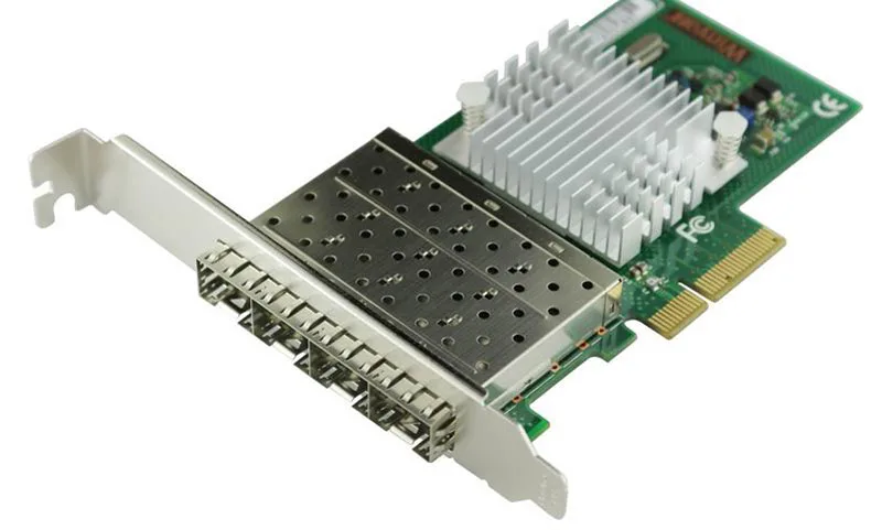 Quad Порты и разъёмы fiber Channel pci-e x4 карты Gigabit Ethernet сетевой адаптер nh82580eb