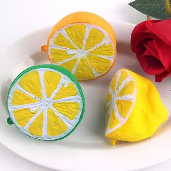 

1 Pc Soft Lemon Squeeze Anti Stress Puzzle Slow Rising Cute Decoration for Keys Phone Strap Kid Toy Gift Wholesale
