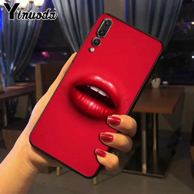 sexy red woman lip