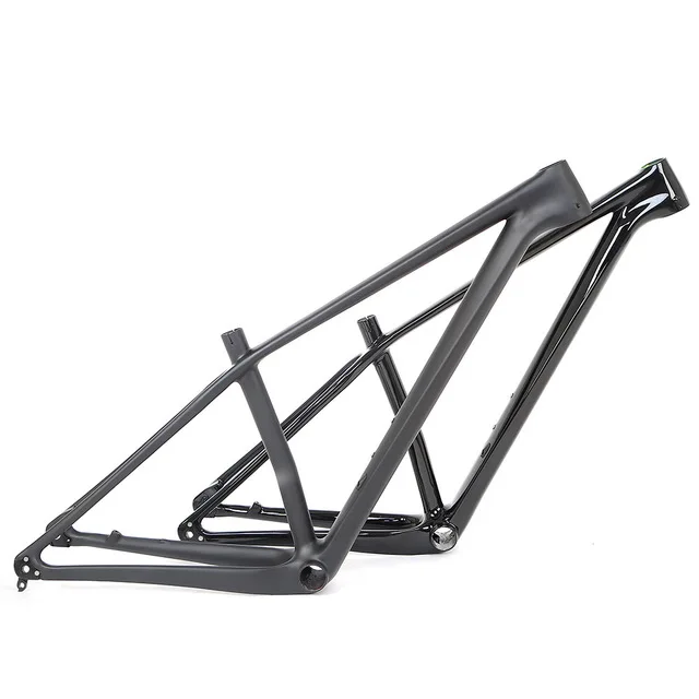 Flash Deal MTB M5 Full Black Carbon Frame 27.5 29er XC Lever Bike Frame Gloss Matte Hidden Disc Brake Mounting Seat Cable Routing Internal 4