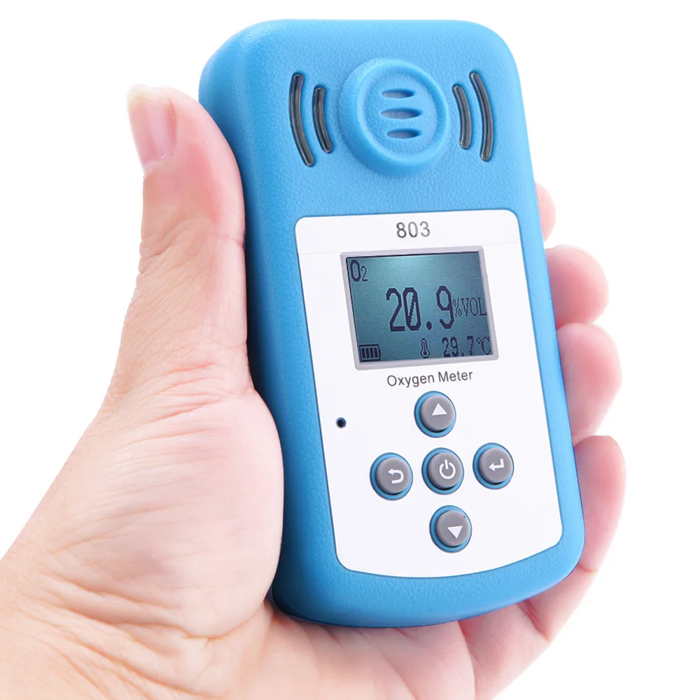

Mini Oxygen Meter Portable Oxygen(O2) Concentration Detector Professional Gas Analyzer with LCD Display and Sound-light Alarm