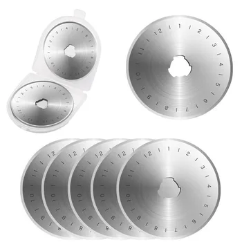

10PCS 45mm Rotary Cutter Blades Leather Craft Cutting Blade for Fabric Patchwork Craft