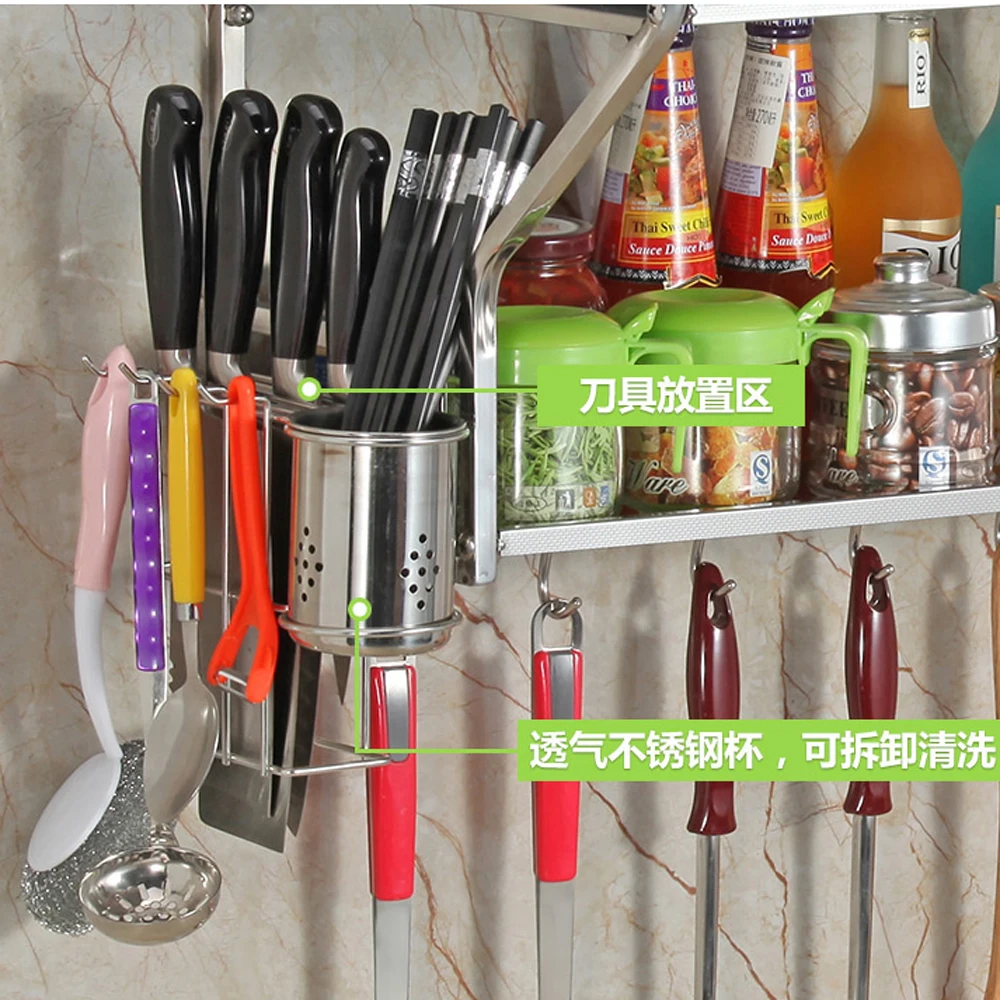  A1 304 stainless steel microwave oven shelf kitchen rack wall mount bracket oven shelf kitchen appl - 32913335283