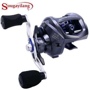 

Burning Shark 6.3:1 12+1 Shielded Ball Bearing Baitcasting Fishing Reel with CNC Machined Spool Ultra Smooth Lightweight Wheel