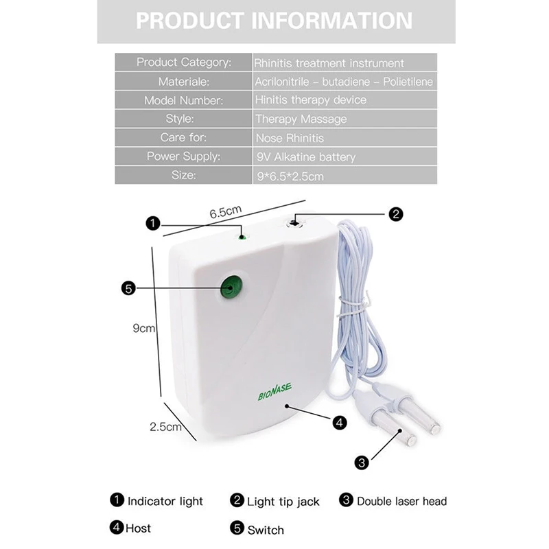 Уход за носом, массажер с ринитом, лазерный инфракрасный терапевтический инструмент, низкочастотный уход за носом, лечение синусита, импульсные туалетные наборы