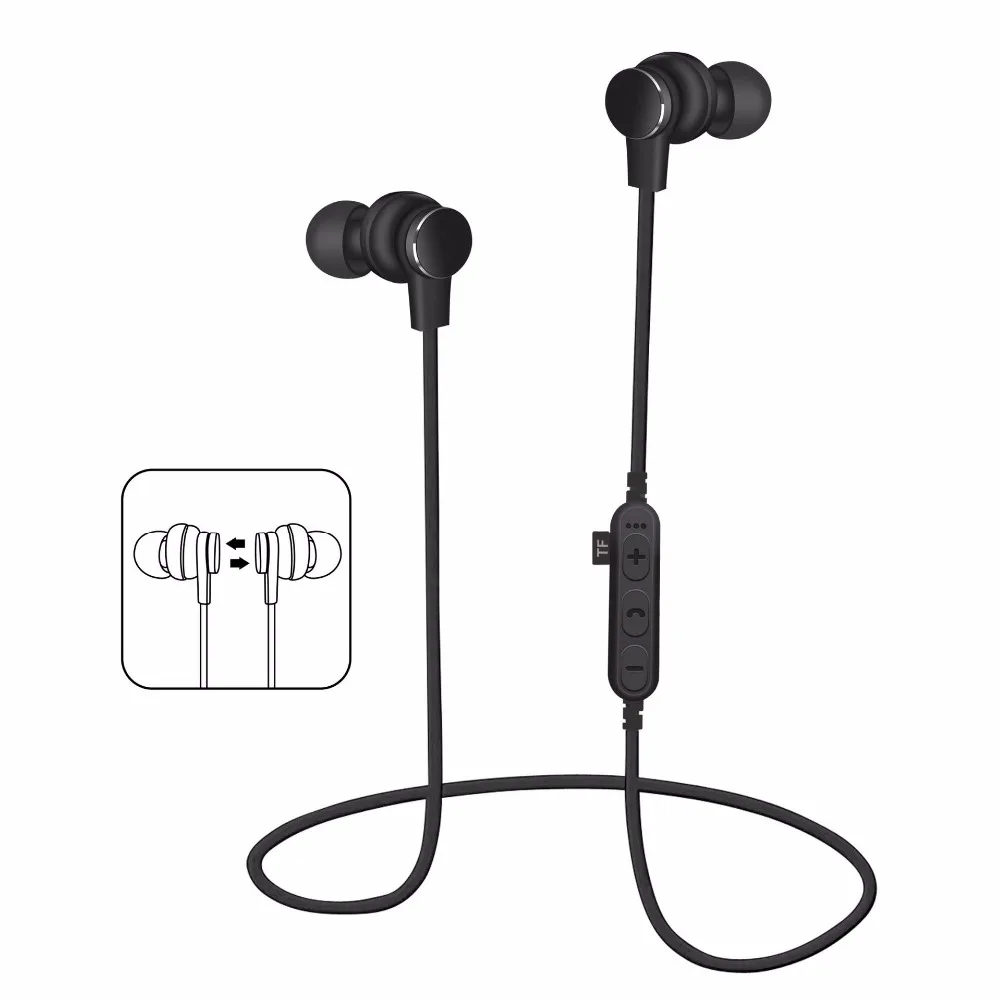 LWHWZT T1 Sport Bluetooth Headphones 5 0 EDR Stereo Music TF Wireless Headset Earphones With Micphone Handsfree off white