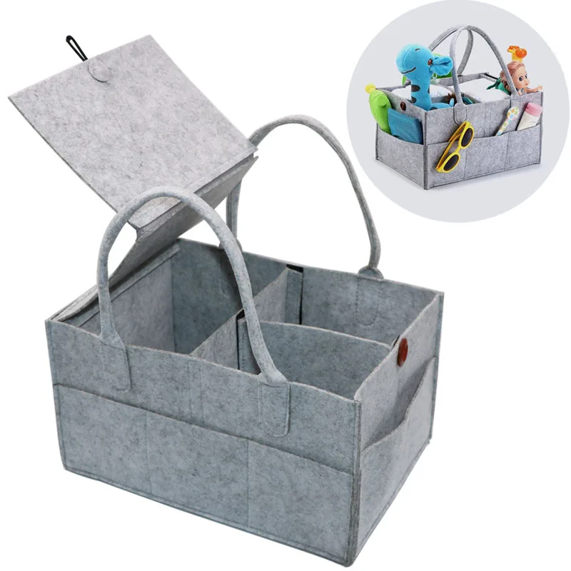 

Foldable Baby Diaper Caddy Organiser CosmeticBag Kid Toys Portable Bag/box for Car Travel Changing Table Organizer