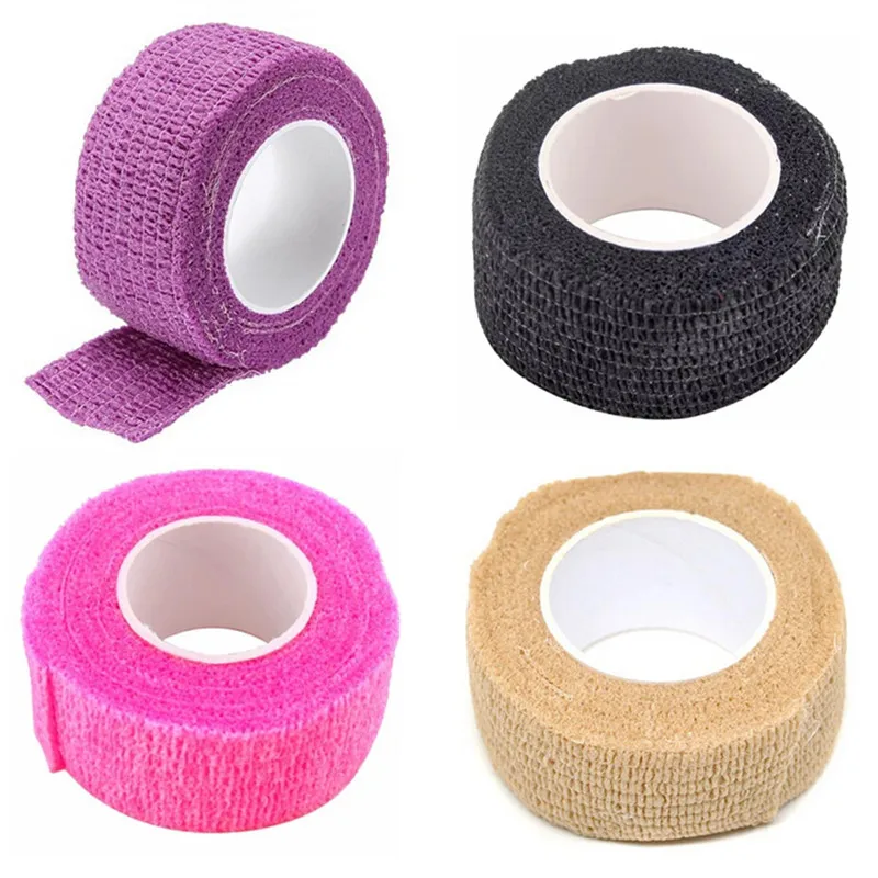 

Random Color 1 Roll Nail Art Tips Protective Tape Top Grade Flex Wrap Finger Bandage Strip Handmade Salon DIY Manicure Tools