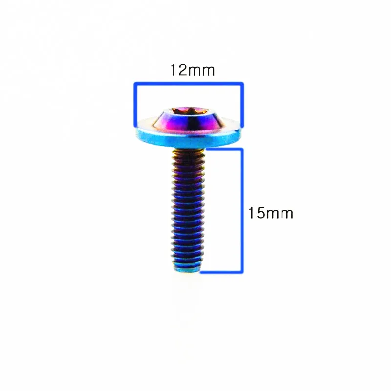 M4 x15mm Ti Болт титановый болт лобовое стекло винт модифицированный для S1000rr Yamaha 155 модифицированный сгоревший синий цвет титановые винты