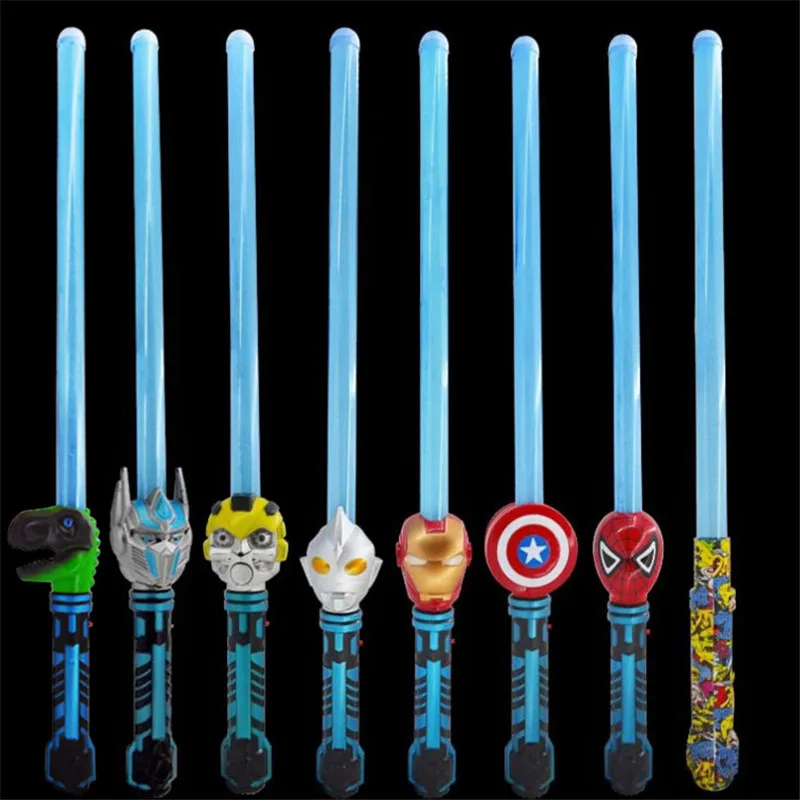 

Avengers Endgame Light up Swords with Sound Light Function Captain America Thanos Black panther Lightsaber Toy Sword