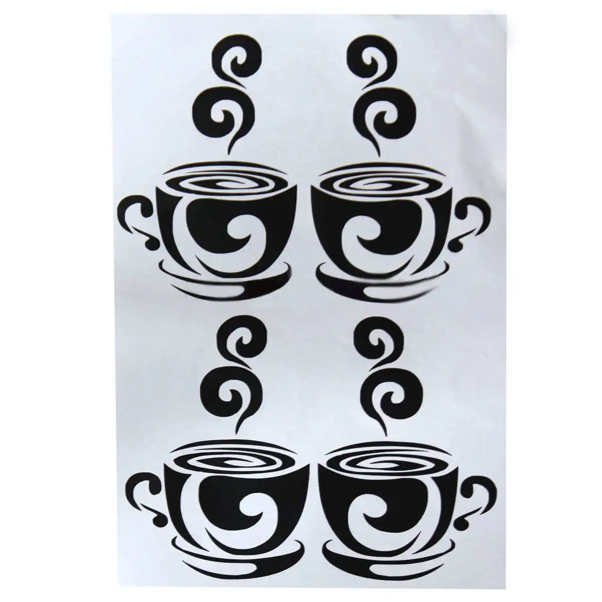 DIY Coffee Cup wall stickers for kitchen decor on the wall home decoration accessories kitchen wall stickers vinilos decorativos