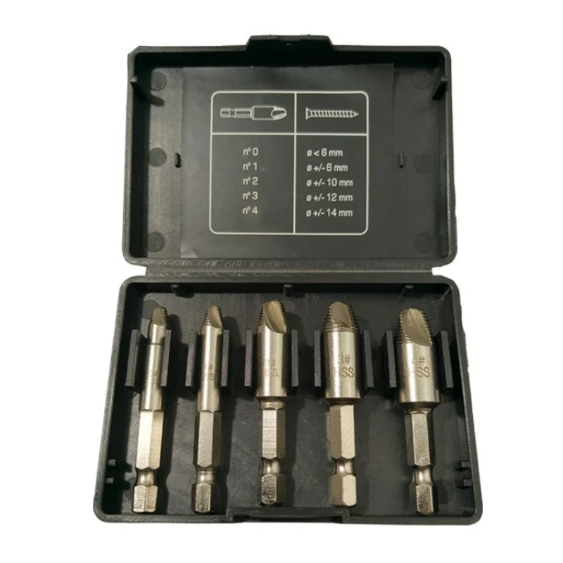 Remover Handyman Broken Bolt Stud Removal Tool Kit Drill Bits 0 1 2