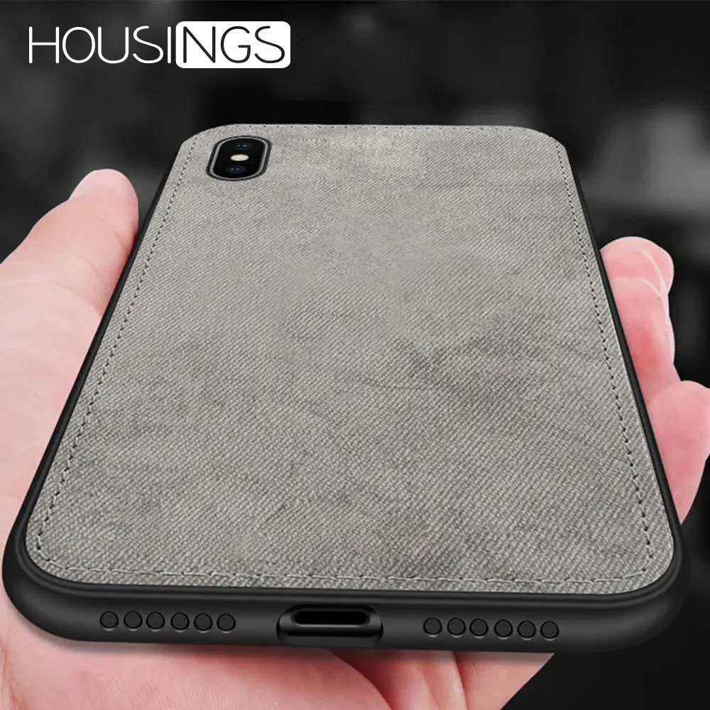 

Magnetic Fabric Cloth Case For iPhone 7 8 plus XR XS Max Ultra-thin Anti-fall Soft Silicone Case For iPhone X XS 6 6s Plus Cover