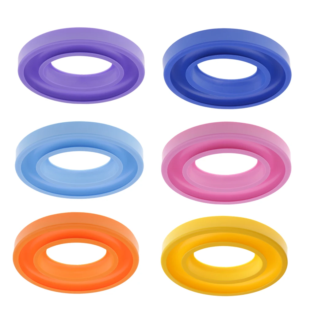 fityle 6Pcs Thread Bobbin Organizer Ring Rubber Silicone Holder Sewing Parts hold up to 30 to 35 bobbins