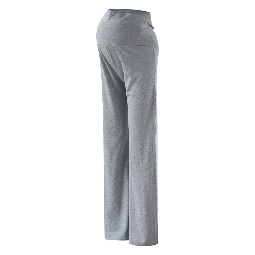 MUQGEW Брюки для беременных женские широкие прямые штаны для отдыха для беременных Стрейчевые брюки для беременных hamile giyim elbise# y2
