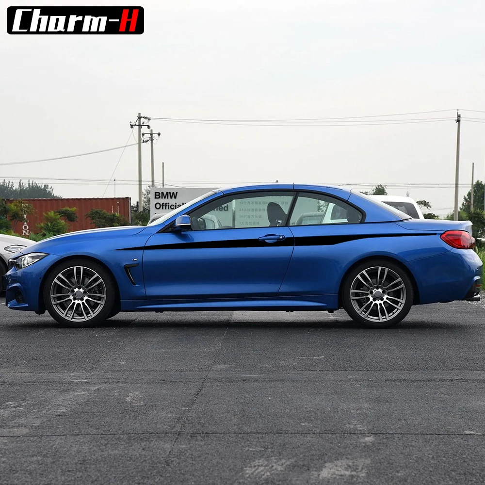2 шт. боковые наклейки для BMW F32 4 серии купе M производительность Accent Atripes полосы