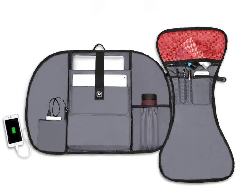 Брендовый рюкзак для ноутбука с usb зарядкой, 15,6 дюймов, сумка для ноутбука, бизнес 15 дюймов, Мужской многофункциональный водонепроницаемый рюкзак