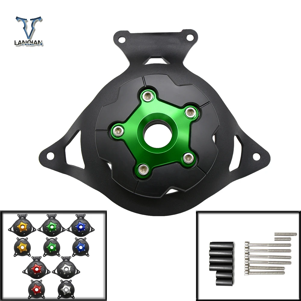 Motorcycle Engine Stator Case Cover Engine Protective Cover Protector For Kawasaki Z750 2008 2009 2010 2011 2012 2013 2014-2016