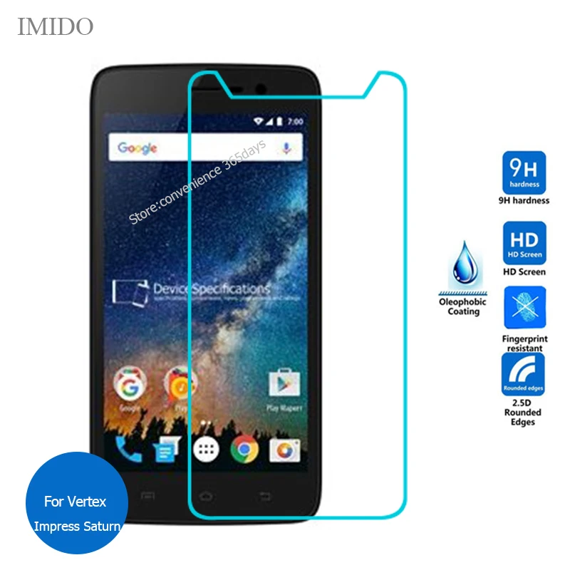 

For Vertex Impress Saturn Tempered Glass Screen Protector 2.5 9h Safety Protective Film on Impress Saturn