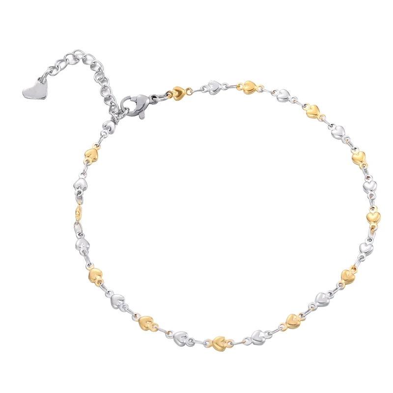 Stainless Steel Bead Chain Beach Anklet Cross Foot Women Simple Slim Adjustable Wire Anklets Summer Jewelry Stainless Steel Bead Chain Beach Anklet Cross Foot Women Simple Slim Adjustable Wire Anklets Summer Jewelry