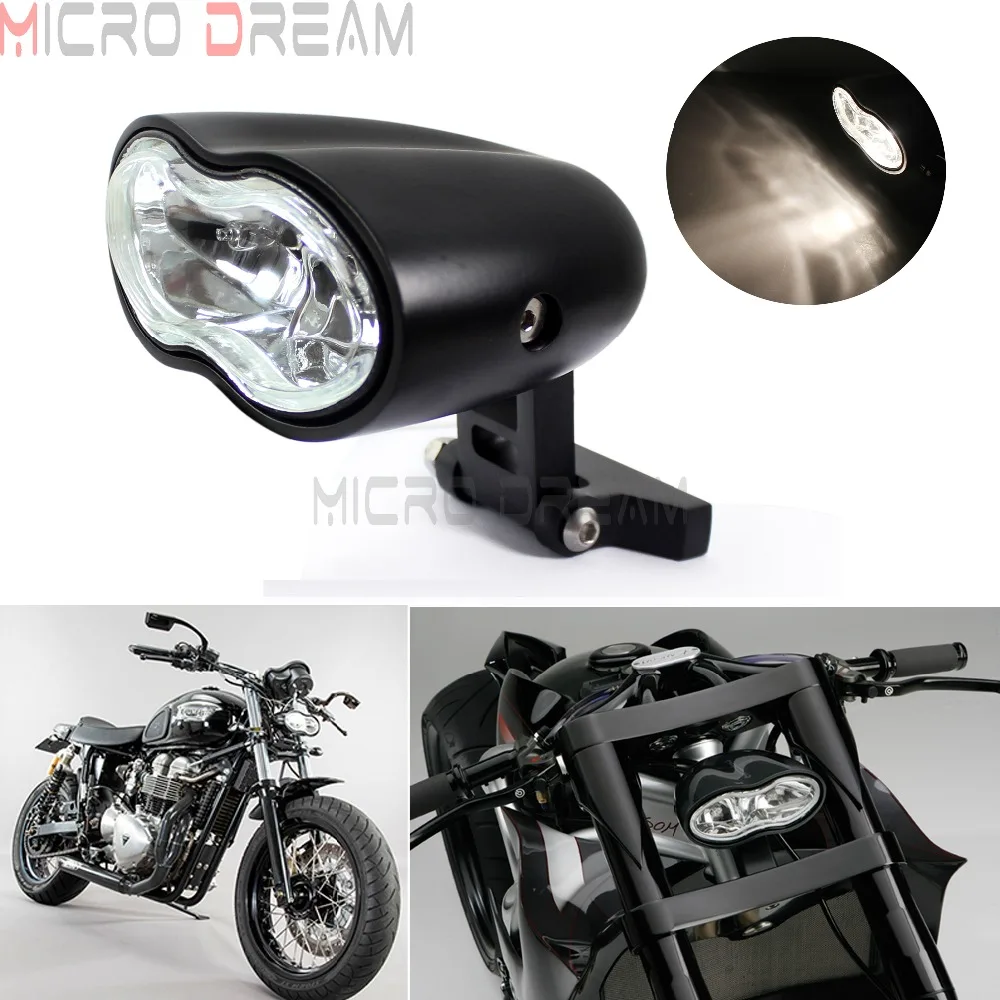 Овальная двойная фара для мотоцикла H3 55 Вт налобный фонарь в стиле волн Harley Triumph