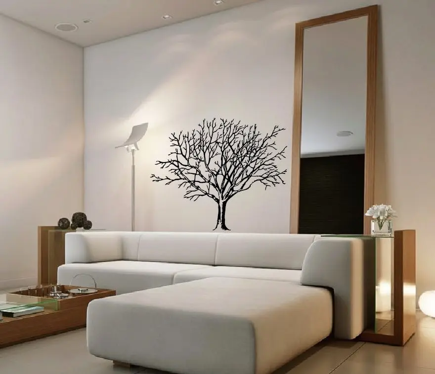 New Arrival Plant Tree Art Vinyl Wall Decal DIY Removable Huge Wall Sticker Tree With Branches