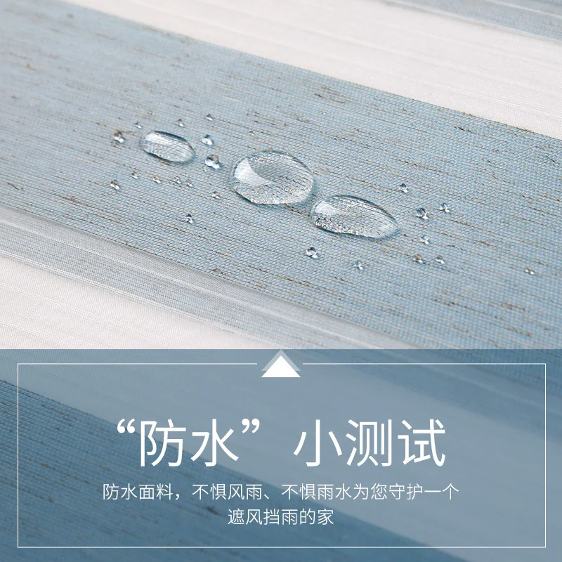 Persianas de doble capa de cebra impermeables tela de aleación de aluminio PERSIANAS de cubierta a prueba de polvo para el baño de oficina de varios colores tamaño personalizado