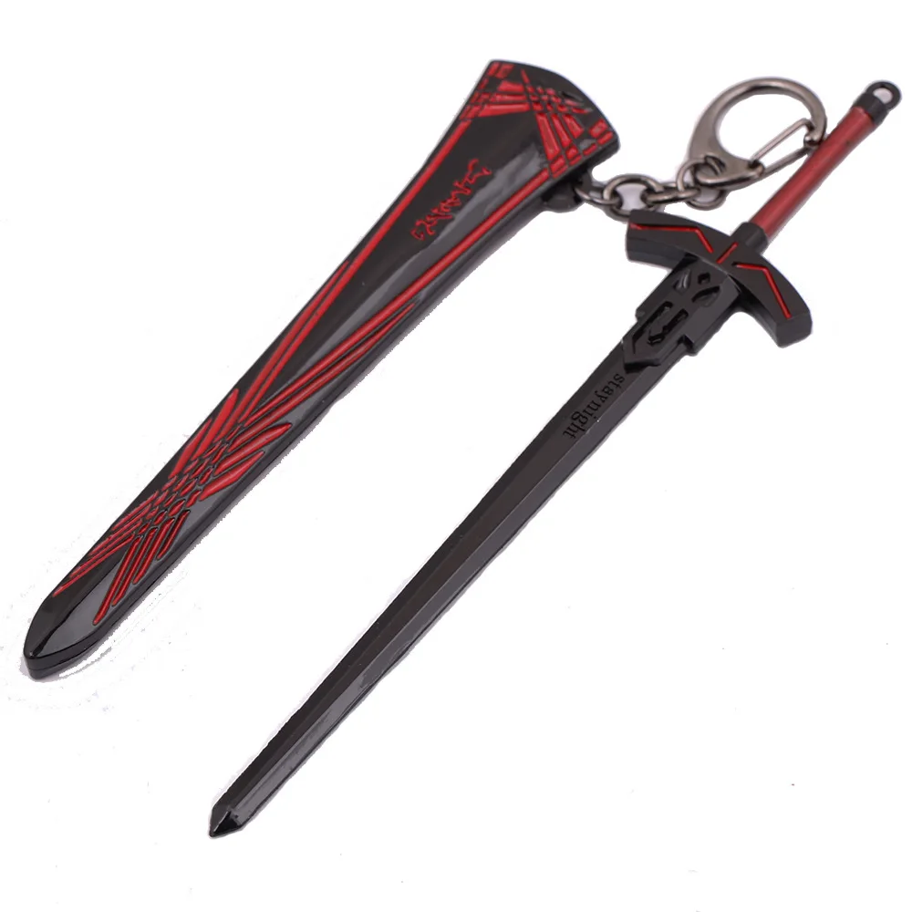 

FATE/FATE zero saber sword 17cm sword model key chain anime fans gift display sword model fate saber keychain
