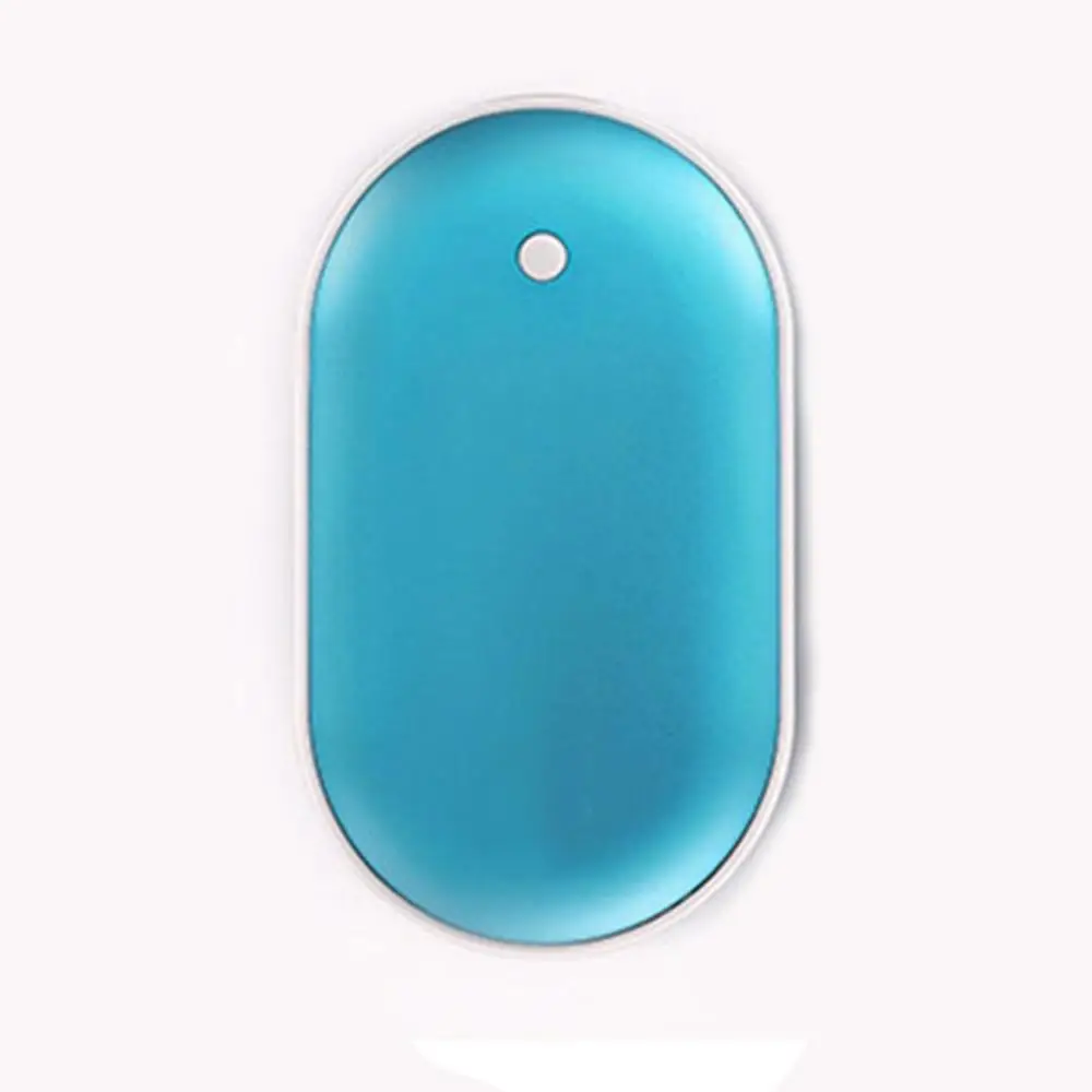Blue 4000 мА/ч мини-грелка для рук, usb зарядка, карманный 5 В/1 А, внешний аккумулятор для телефона, долговечный портативный зимний удобный нагреватель для тела, ручной нагреватель - Цвет: Blue