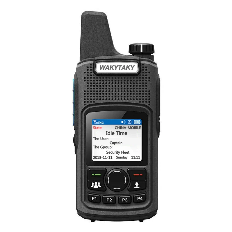 WAKYTAKY Walkie talkie with LTE WCDMA CMDA GSM Sim Card Unlimited Range