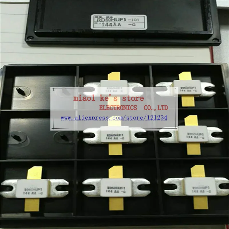 

100%New original: RD60HUF1 RD60HUF1-101 [ Pout 60W Gp 7.7dB Vdd=12.5V f=520MHz ] - Silicon MOSFET Power Transistor