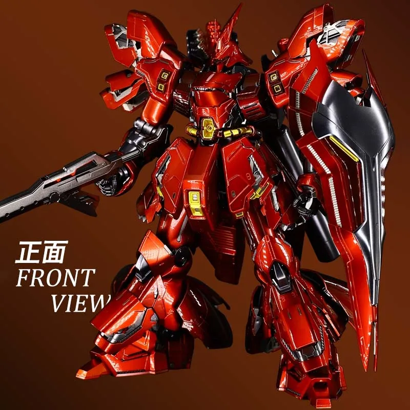 Аниме мобильный костюм Bandai MSN-04 матовый черный Sazabi Gundam MG 1/100 Модель робот головоломка детские игрушки собранные фигурки gunpla - Цвет: G