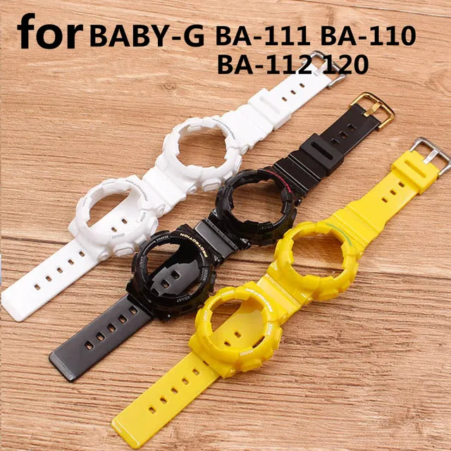 US $10.13 Watch Accessories Case Strap For CASIO BABY-G Series BA-110 BA-112 120 111 Sports Waterproof Women'